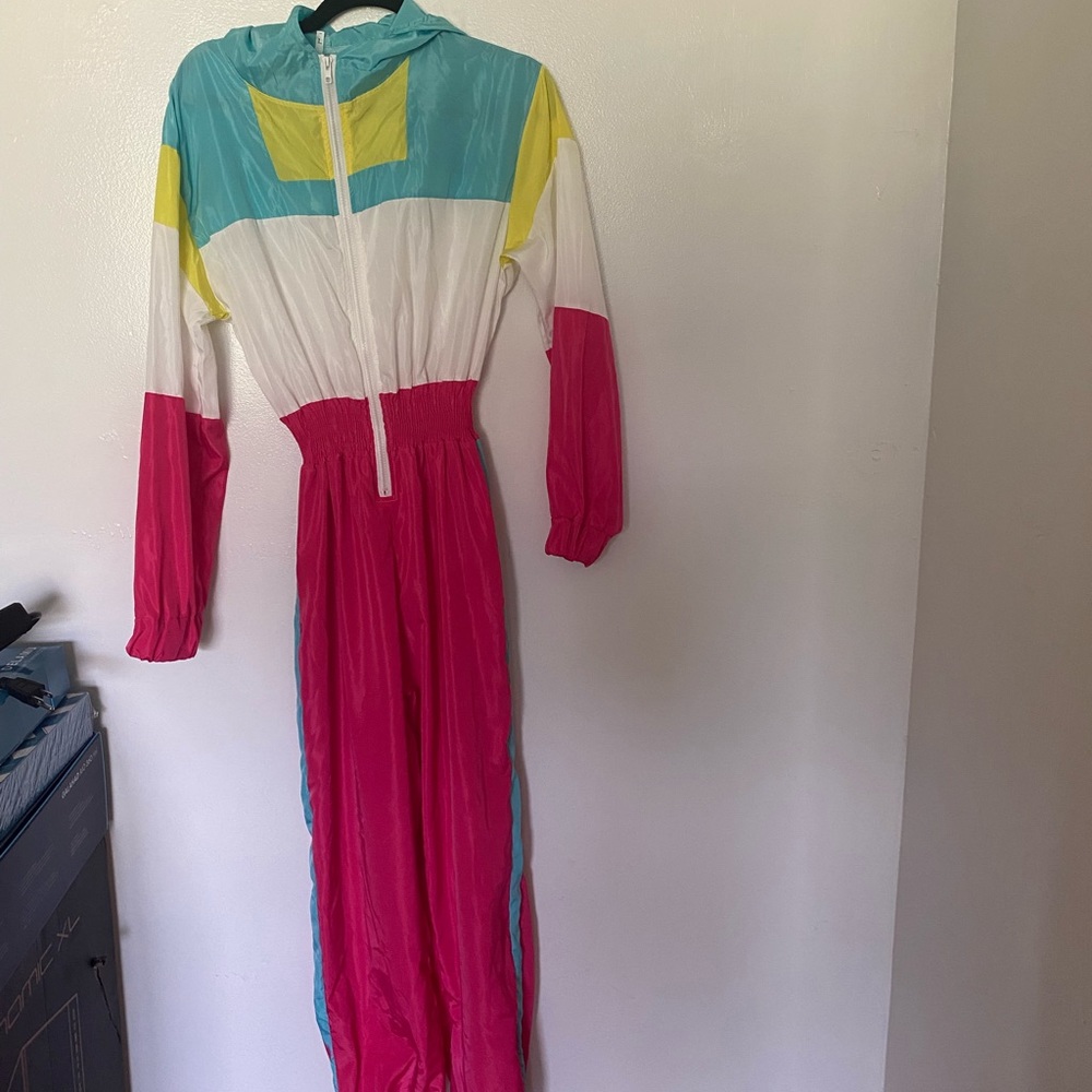 Multi Color 80s Jumpsuit Large